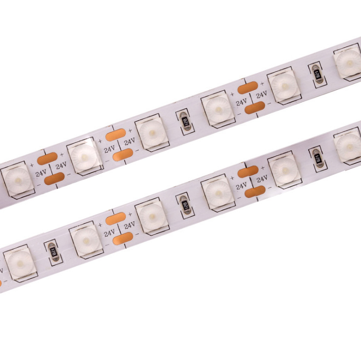 Diffuse Reflection 6060 SMD Brightest Single Color LED Strips With 180 Degree Lens Diffuse Reflection 6060 SMD Brightest Single Color LED Strips With 180 Degree Lens